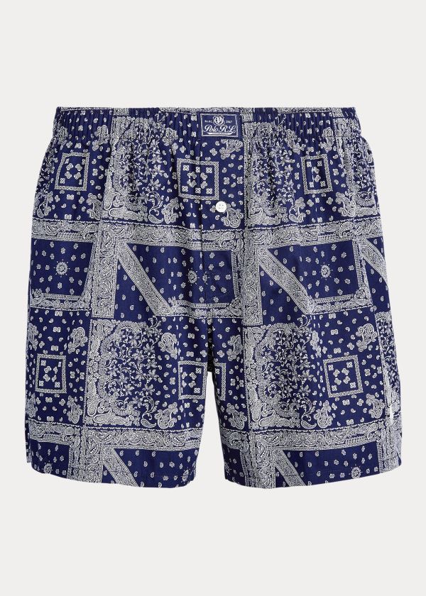 Polo Ralph Lauren Bandanna-Print Cotton Boxershorts Herre Danmark (KOJPM9702)